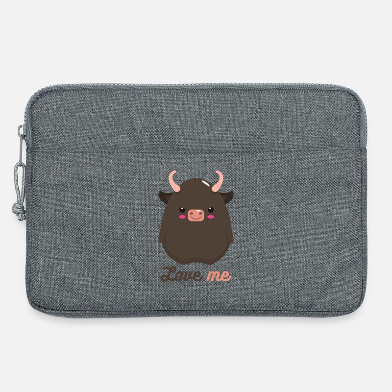 Stier - Laptoptasche 13" - Grau meliert