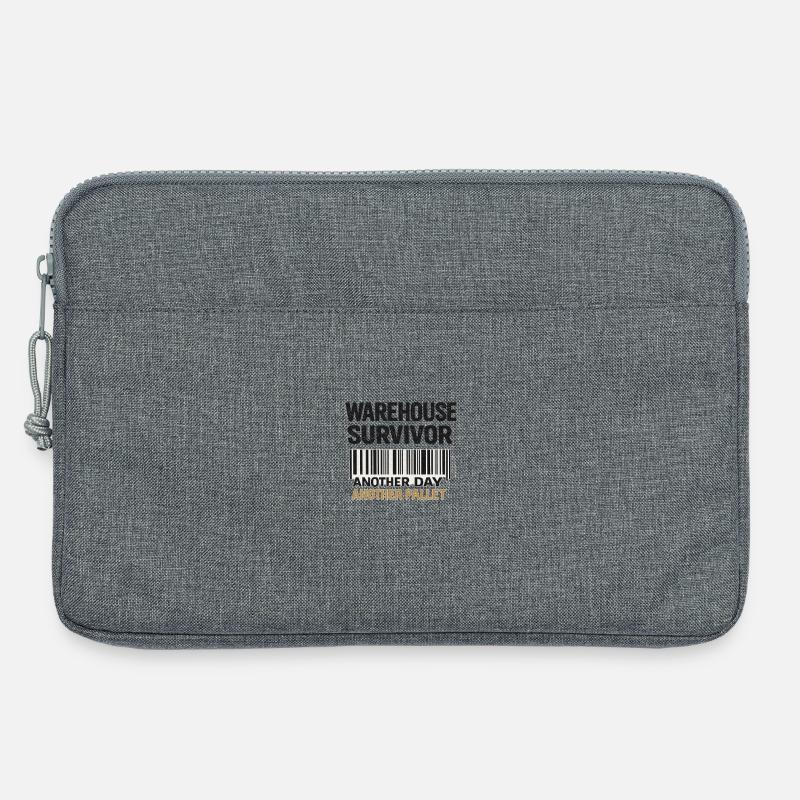 Lagerüberlebender: Ein weiterer Tag, eine weitere Palette - Laptoptasche 13" - Grau meliert