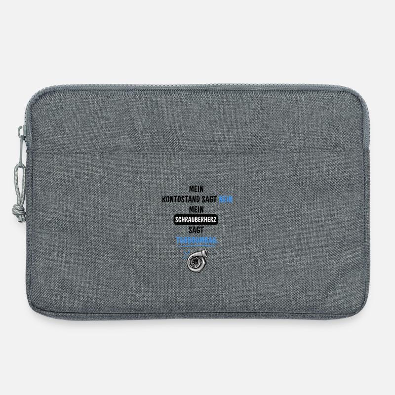 Schrauberherz  - Laptoptasche 13" - Grau meliert