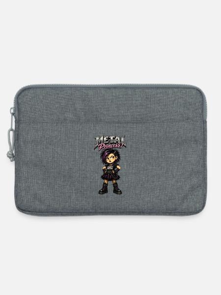 Metal Princess Punk-Mädchen - Laptoptasche 13" - Grau meliert