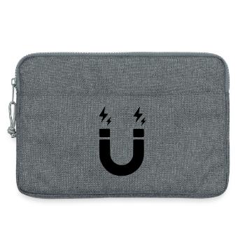 Aimant - Sacoche pour ordinateur portable 13 pouces - gris chiné - Devant