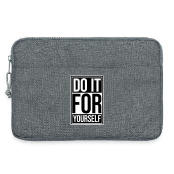 Do It For Yourself Inspirational Self Love Quote - Laptop bag 13" - heather grey - Front