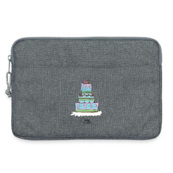 TIERSHIRT-Vorlage-clara_torte - Laptoptasche 13" - Grau meliert - Vorne