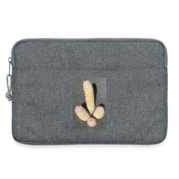 Cactus pastel dans la lumière du désert - Sacoche pour ordinateur portable 13 pouces - gris chiné - Devant