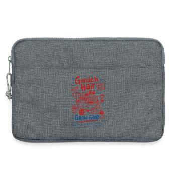Gartenhaare kümmern sich nicht um gute Gartenpflanzen wachsen - Laptoptasche 13" - Grau meliert - Vorne