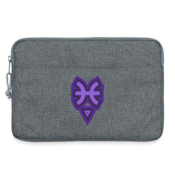 Tierkreis Stammesfische und Wasser - Laptoptasche 13" - Grau meliert - Vorne