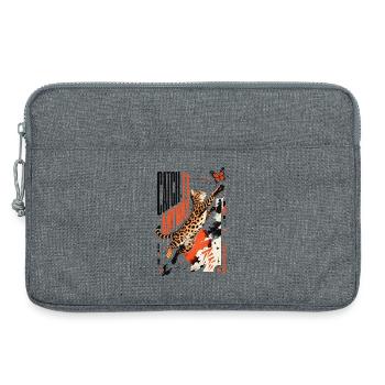Attrapez-le quand même – Saut dynamique du chat Bengal - Sacoche pour ordinateur portable 13 pouces - gris chiné - Devant