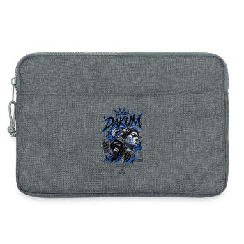 DAKUM Mystère d’Art de rue Bleu - Sacoche pour ordinateur portable 13 pouces - gris chiné - Devant