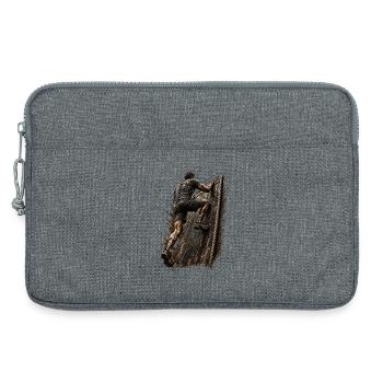Maître de la Boue - Obstacle - Travail d’équipe - Sacoche pour ordinateur portable 13 pouces - gris chiné - Devant