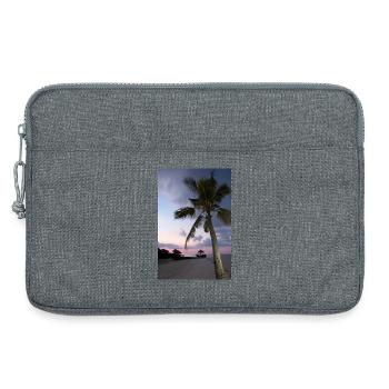 tropischer-strand-abends - Laptoptasche 13" - Grau meliert - Vorne