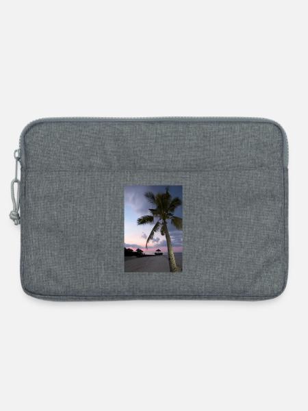 tropischer-strand-abends - Laptoptasche 13" - Grau meliert