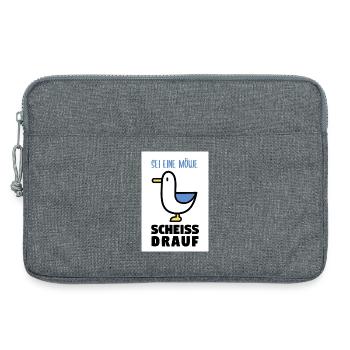 Poster Sei eine Möwe scheiss drauf - Laptoptasche 13" - Grau meliert - Vorne