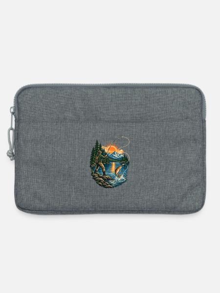 Angler - Laptoptasche 13" - Grau meliert
