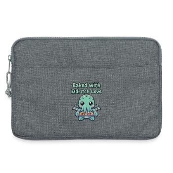 Gebacken mit eldritch love - Laptoptasche 13" - Grau meliert - Vorne