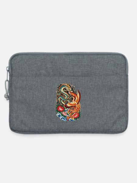 Drache und Phönix in Molten - Laptoptasche 13" - Grau meliert