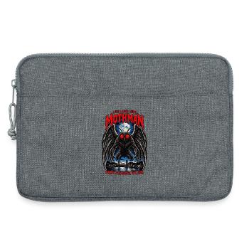 Mothman bei Nacht - Laptoptasche 13" - Grau meliert - Vorne