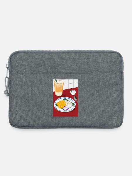Mango Sticky Rice - Thai Street Food - Laptoptasche 13" - Grau meliert