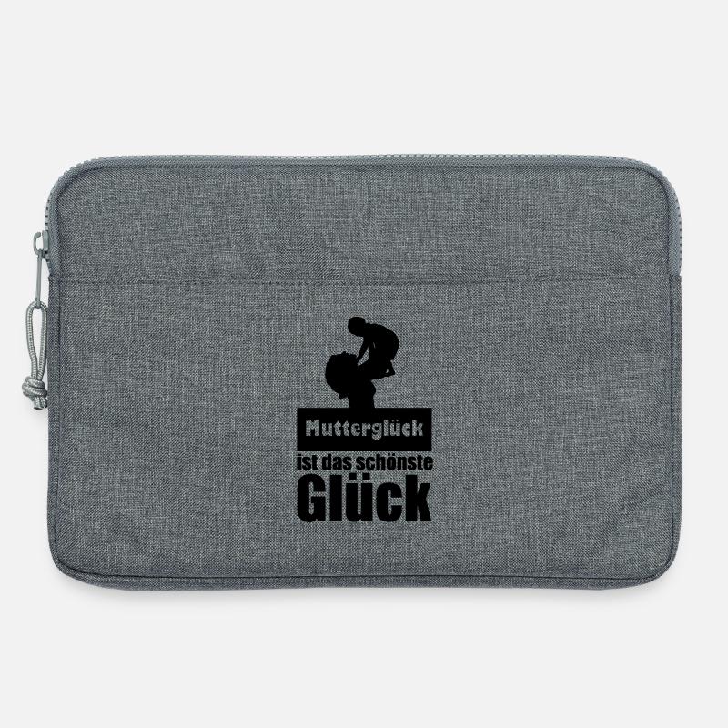 Mutterglück Mutter Muttertag Geburt Geschenk - Laptoptasche 13" - Grau meliert