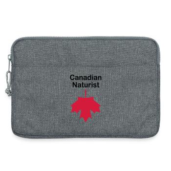 Canadian Naturist - Laptop bag 13" - heather grey - Front