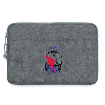 Rennrad - Laptoptasche 13" - Grau meliert - Vorne
