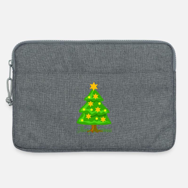 Tannenbaum Weihnachten - Laptoptasche 13" - Grau meliert