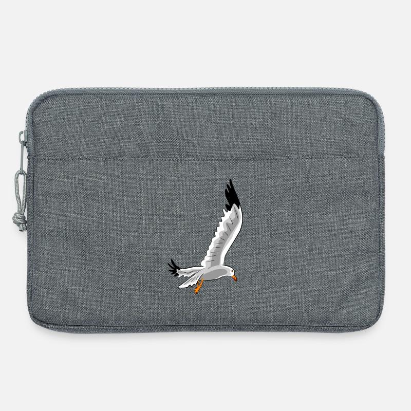 fliegende moewe vogel - Laptoptasche 13" - Grau meliert