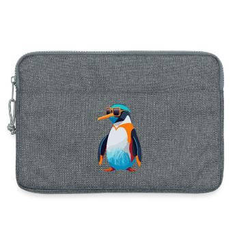 Révolution des pingouins - Sacoche pour ordinateur portable 13 pouces - gris chiné - Devant