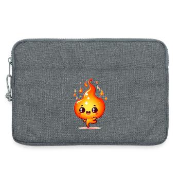 Feuer - Laptoptasche 13" - Grau meliert - Vorne