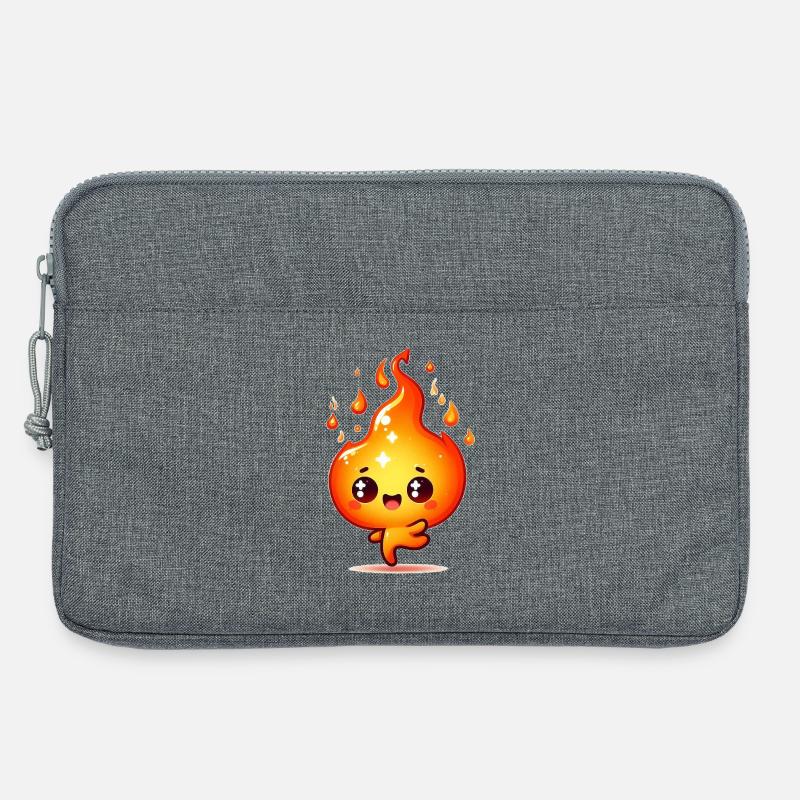 Fire - Laptop bag 13" - heather grey