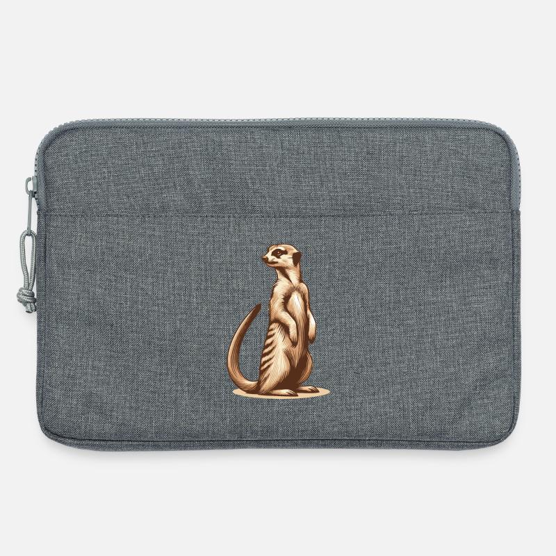 Erdmännchen - Laptoptasche 13" - Grau meliert
