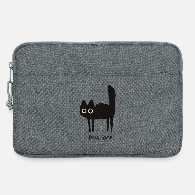 Grumpy Kitty Vibes – Leave Me Alone - Laptop bag 13" - heather grey