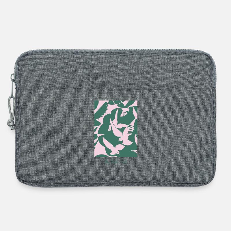 Fly High, Bird – Elegantes Vogel-Design - Laptoptasche 13" - Grau meliert