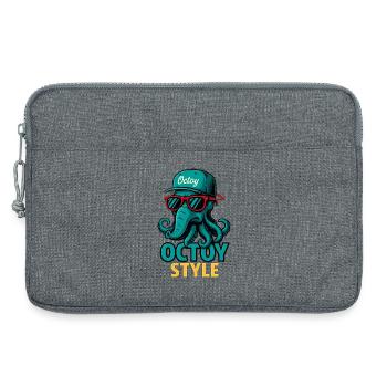 Octoy Style Octopus Retro Cap - Laptop bag 13" - heather grey - Front