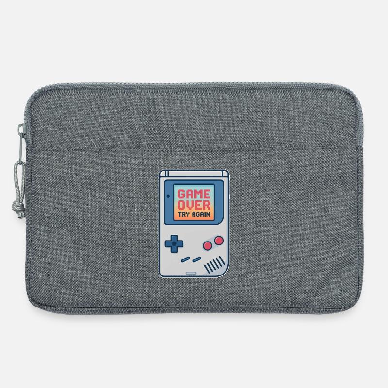 Retro Gaming Console Motiv - Laptoptasche 13" - Grau meliert