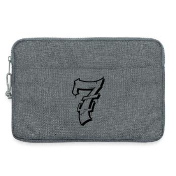 7 sur T-shirt - Sacoche pour ordinateur portable 13 pouces - gris chiné - Devant
