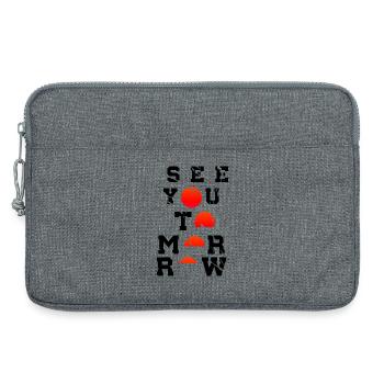 See You Tomorrow Inspiration Art Japon - Sacoche pour ordinateur portable 13 pouces - gris chiné - Devant
