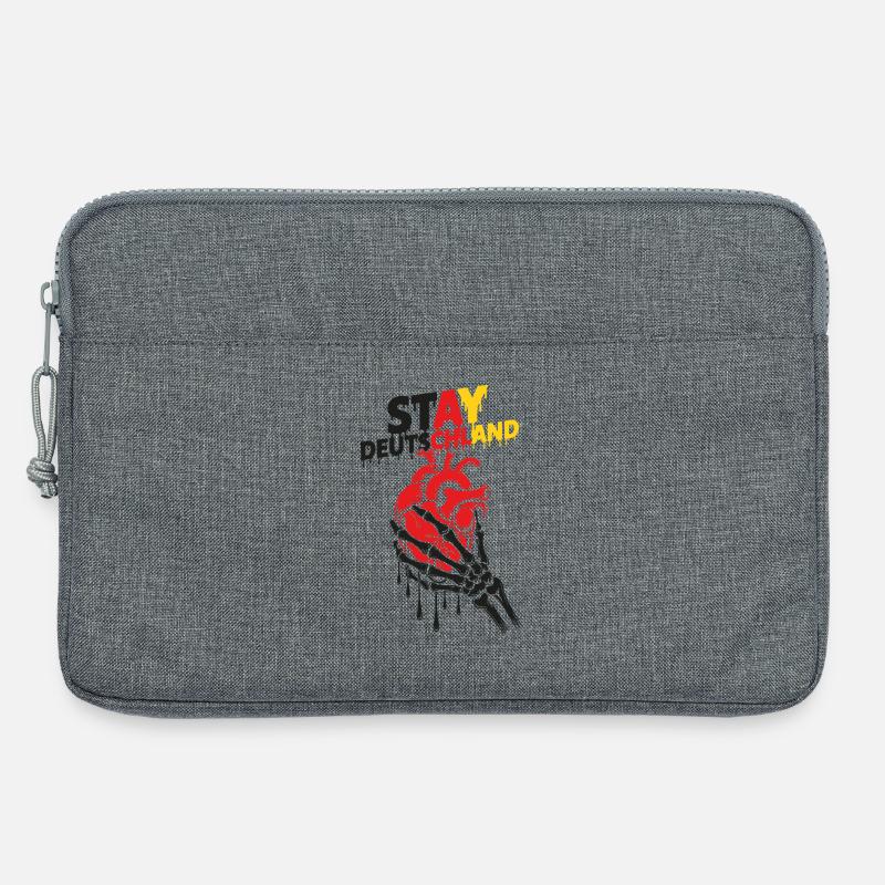 Germany Heart - Laptoptasche 13" - Grau meliert