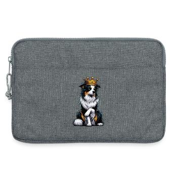 Australian Shepherd Aussie Aussiebesitzer Aussies - Laptoptasche 13" - Grau meliert - Vorne