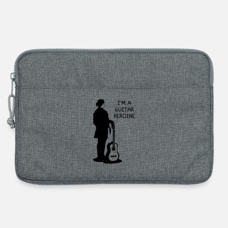 Ich bin eine Gitarrenheldin - Laptoptasche 13" - Grau meliert