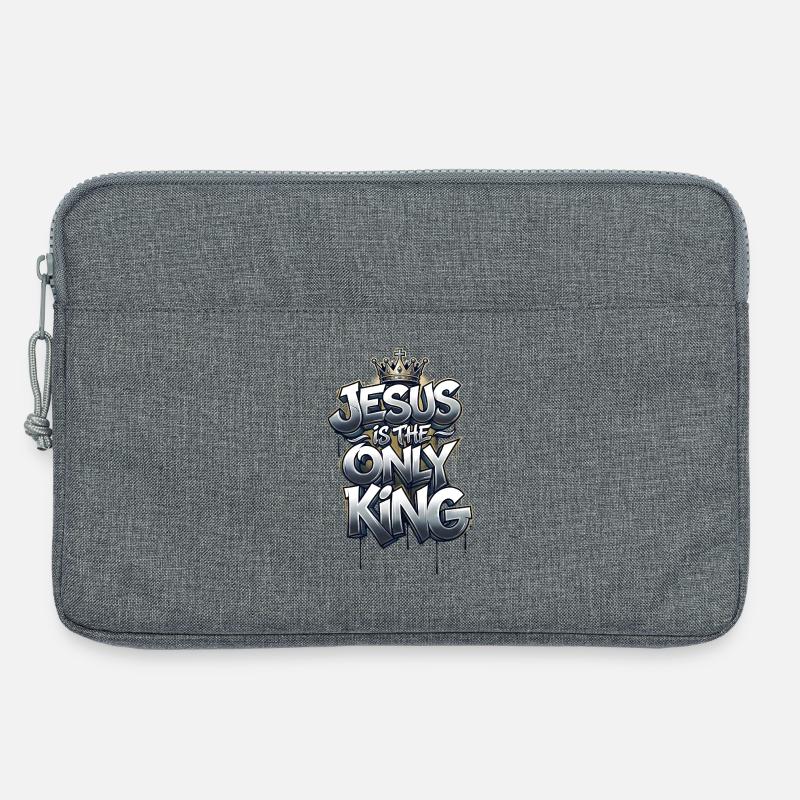 Jesus is the only King - Laptoptasche 13" - Grau meliert