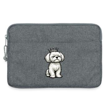 Malteser Propriétaire Maltese Lovers - Sacoche pour ordinateur portable 13 pouces - gris chiné - Devant
