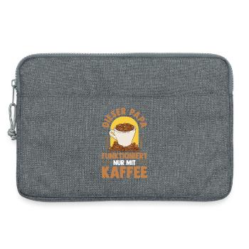 Coffee Father Father's Day Dad - Laptop bag 13" - heather grey - Front