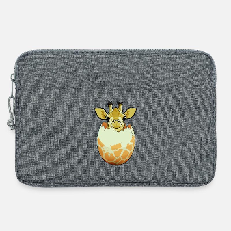 Giraffenschlüpf - Laptoptasche 13" - Grau meliert