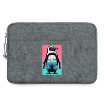 pingouin - Sacoche pour ordinateur portable 13 pouces - gris chiné - Devant