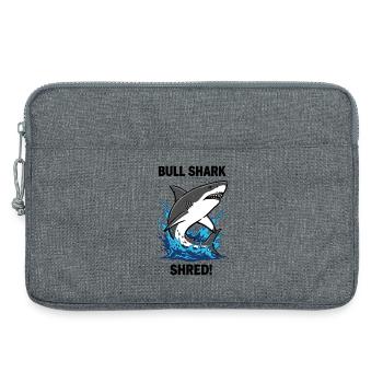 Bulldoggenhai Shred-Shark Sea Bull - Laptoptasche 13" - Grau meliert - Vorne