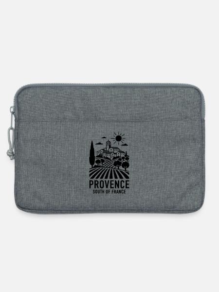 Provence Frankreich - Laptoptasche 13" - Grau meliert