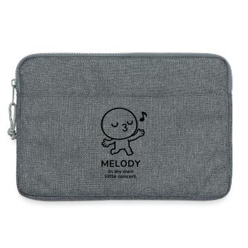 Melody – In My Own Little Concert | Music Mood - Laptoptasche 13" - Grau meliert - Vorne
