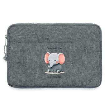 Ton avis est irrelephant - Sacoche pour ordinateur portable 13 pouces - gris chiné - Devant