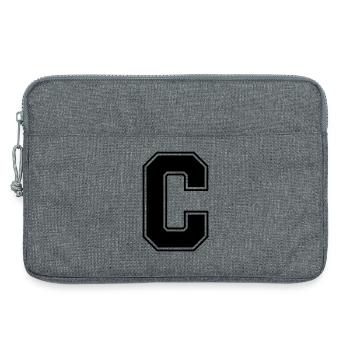 C_Buchstabe - Laptoptasche 13" - Grau meliert - Vorne