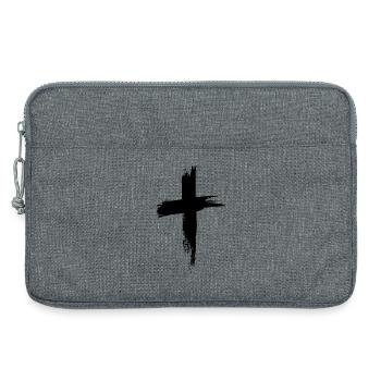 Christen Kreuz - Laptoptasche 13" - Grau meliert - Vorne
